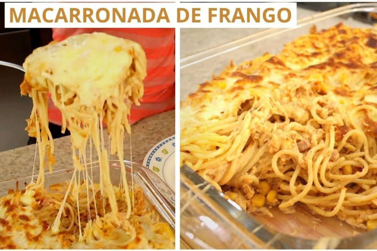 Macarronada com frango delicioso para o almoço de qualquer dia da semana