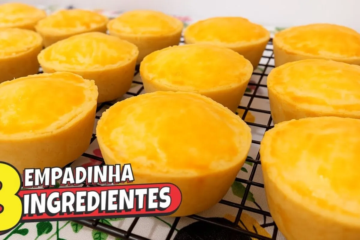 Massa de empadinha perfeita daquelas que desmancha na boca com 3 ingredientes