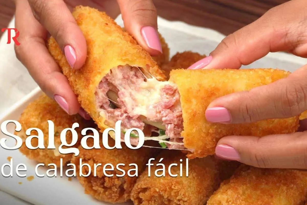Massa de salgado frito, que tem um resultado surpreendente e fica muito sequinha e gostosa