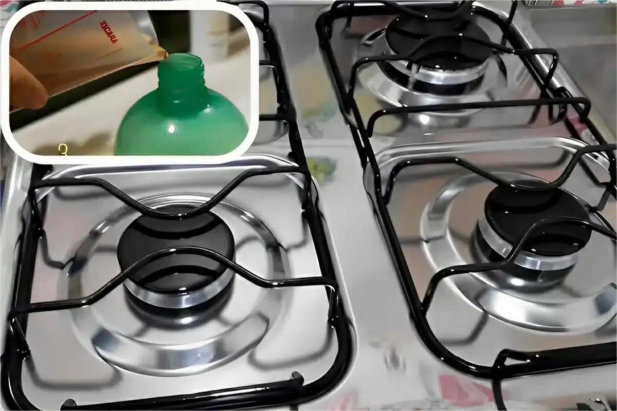 Misturinha caseira para limpar fogão depois do almoço e deixar brilhando como novo