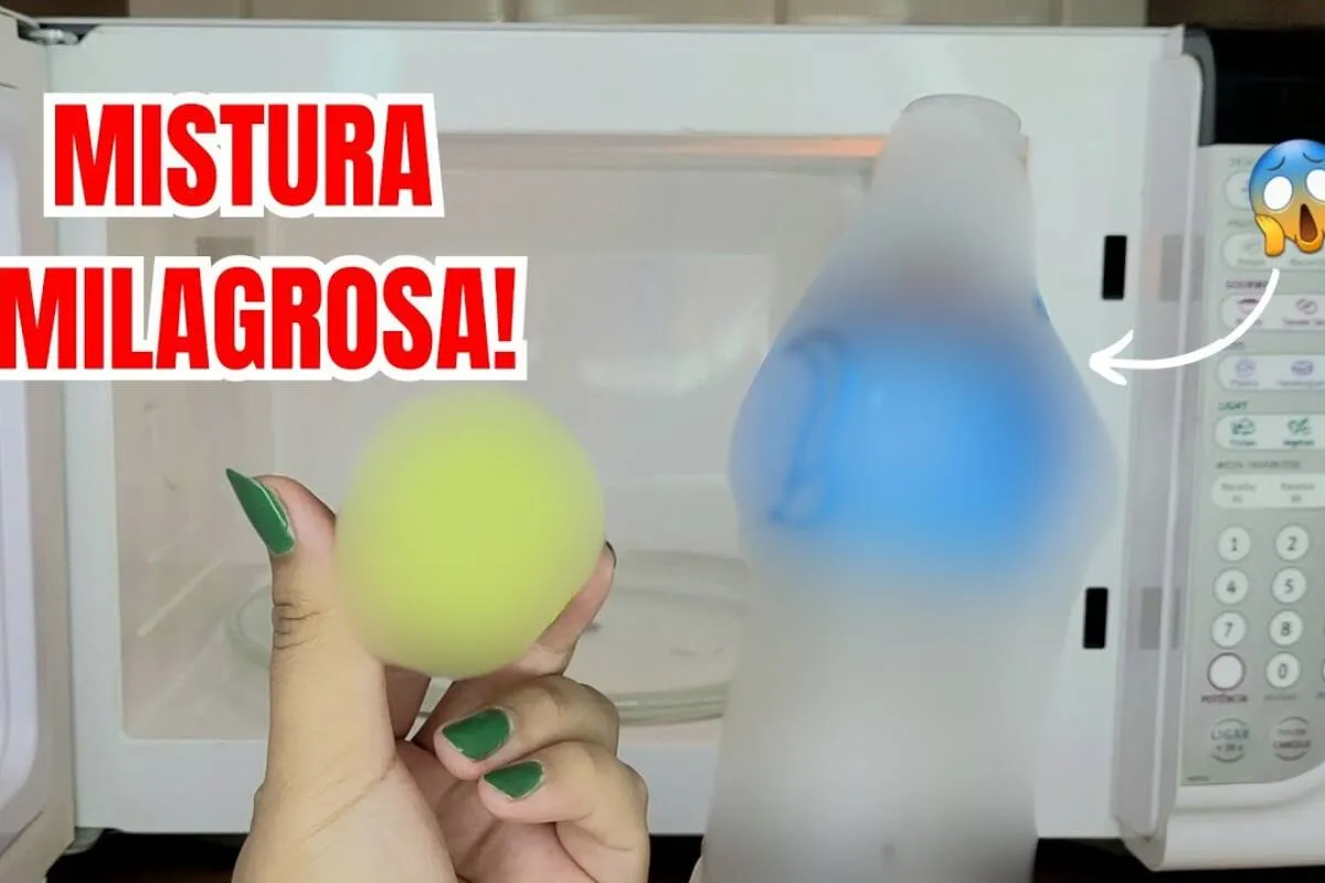 Misturinha para limpar micro-ondas: tira toda gordura grudada e o mau cheiro