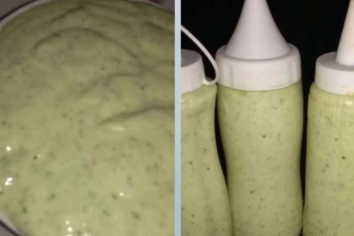 Molho verde de lanchonete para você fazer em casa para acompanhar seus lanches e salgados