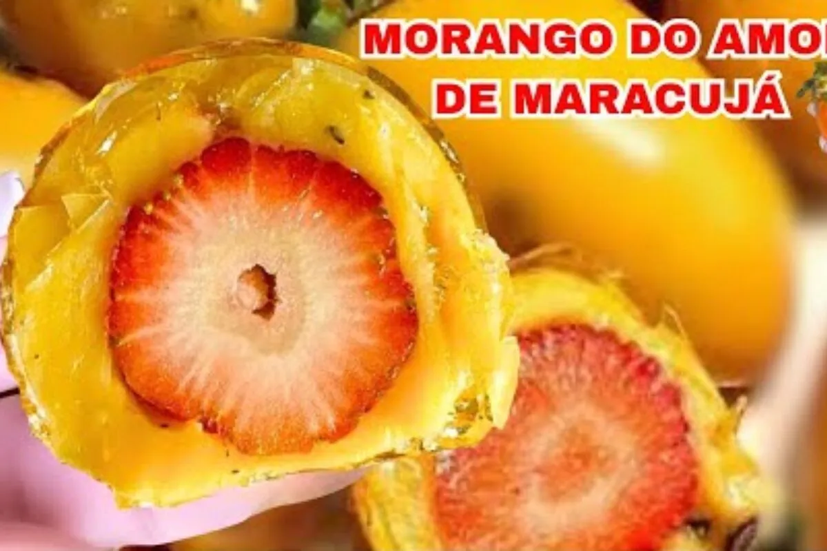 Morango do amor de maracujá que surpreenderá todo mundo na sua casa