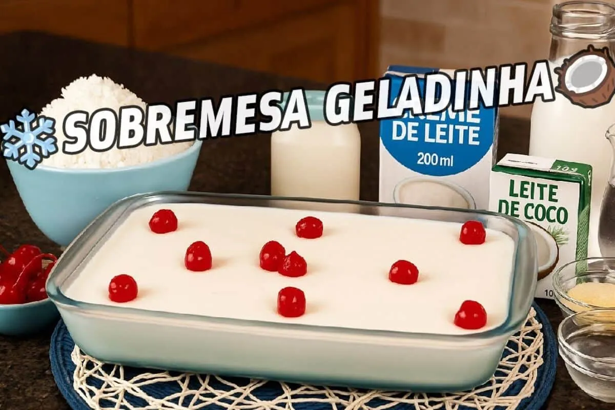 Mousse de coco cremoso: a sobremesa gelada fácil e deliciosa para o seu fim de ano