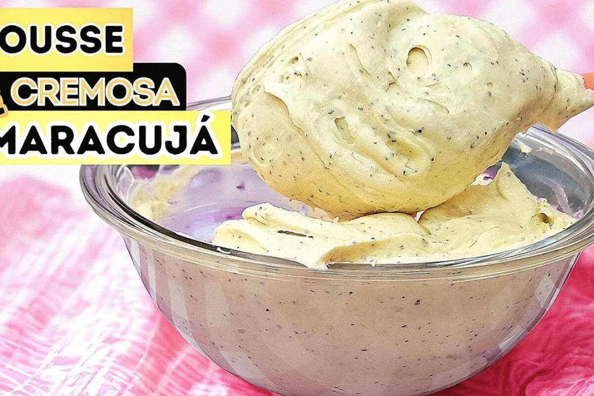 Mousse de maracujá, uma sobremesa clássica com uma textura perfeita e um sabor irresistível