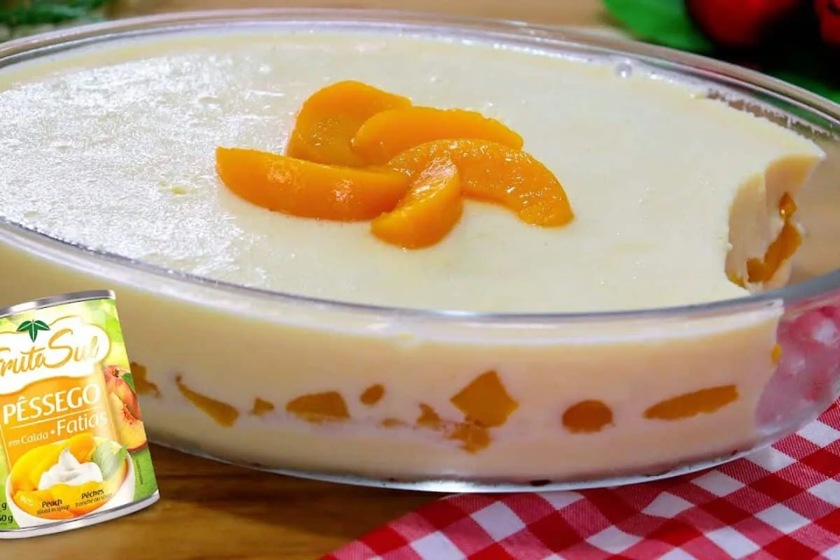 Mousse de pêssego: uma opção refrescante e deliciosa para encerrar qualquer refeição com leveza