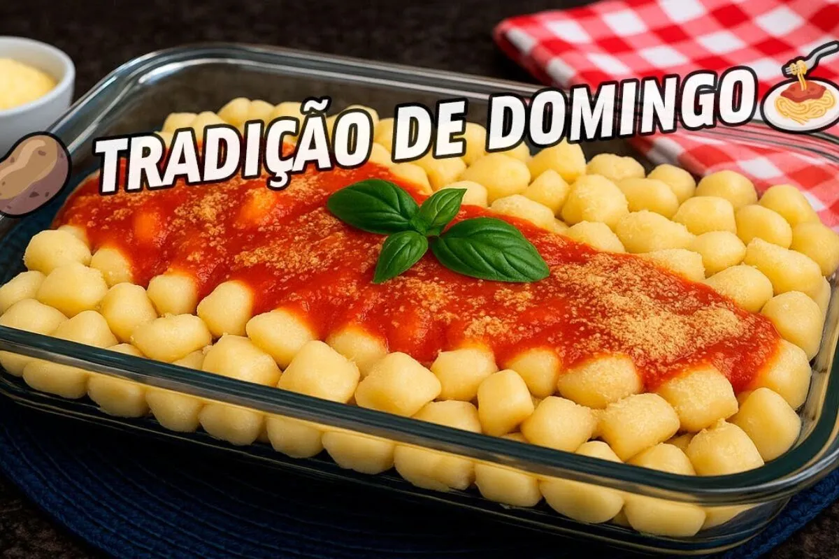 Nhoque caseiro que derrete na boca, macio, leve e com sabor de comida feita com carinho