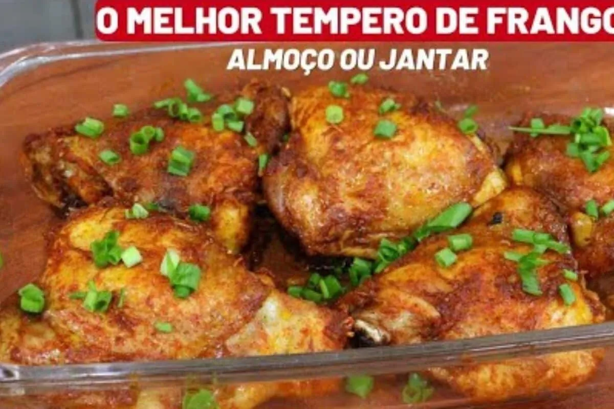 O melhor tempero para frango suculento e fácil para deixar seu almoço de fim de ano irresistível