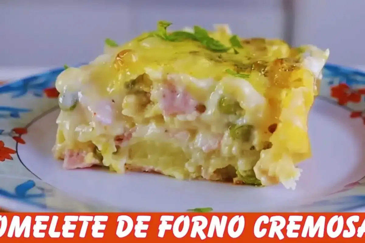 Omelete de forno cremosa: receita leve, prática e perfeita para o almoço ou jantar do dia a dia
