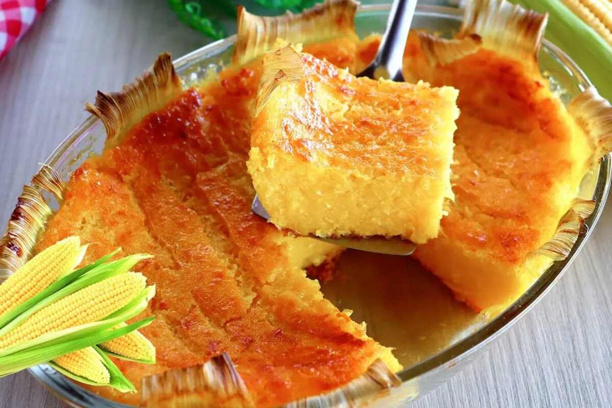 Pamonha de forno cremosa e muito fácil de fazer, perfeita para aquele lanche com gostinho de milho fresco