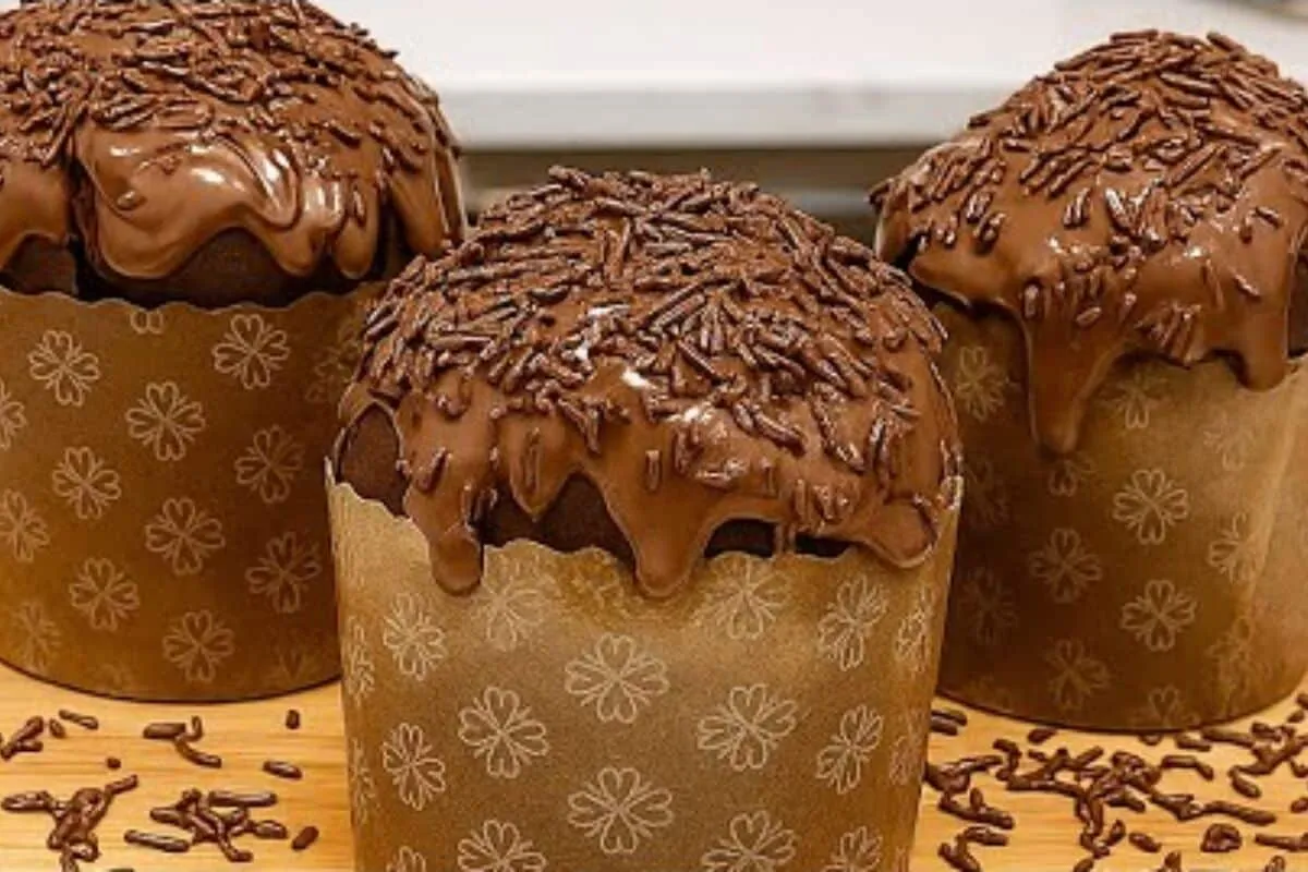 Panetone de chocolate sem sovar: panetone rápido e fácil de fazer para o Natal