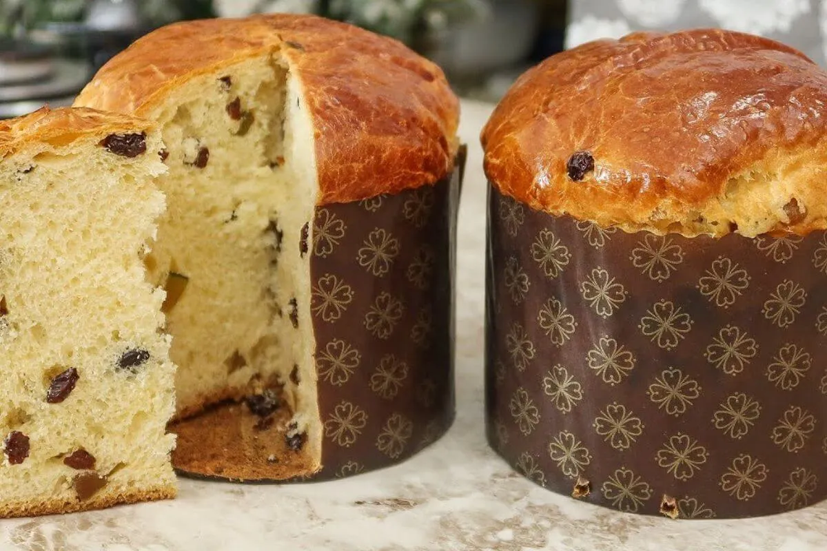 Panetone feito em casa para você servir sua família e ainda presentear os convidados