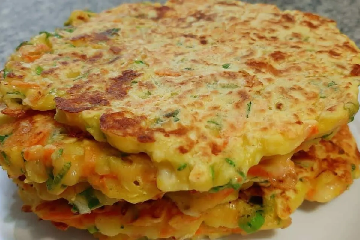 Panqueca de legumes: um acompanhamento leve e diferente para seu jantar