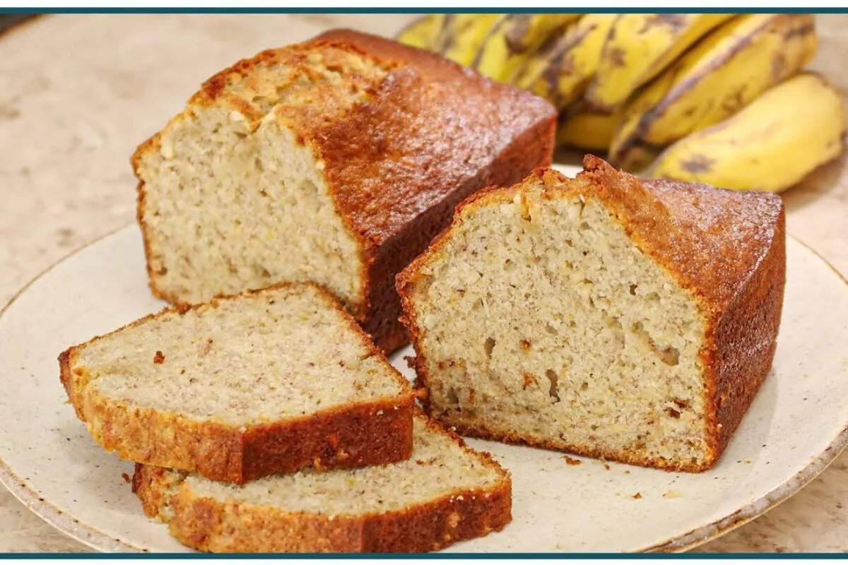 Pão caseiro de banana: pão fácil e rápido para o seu café da manhã