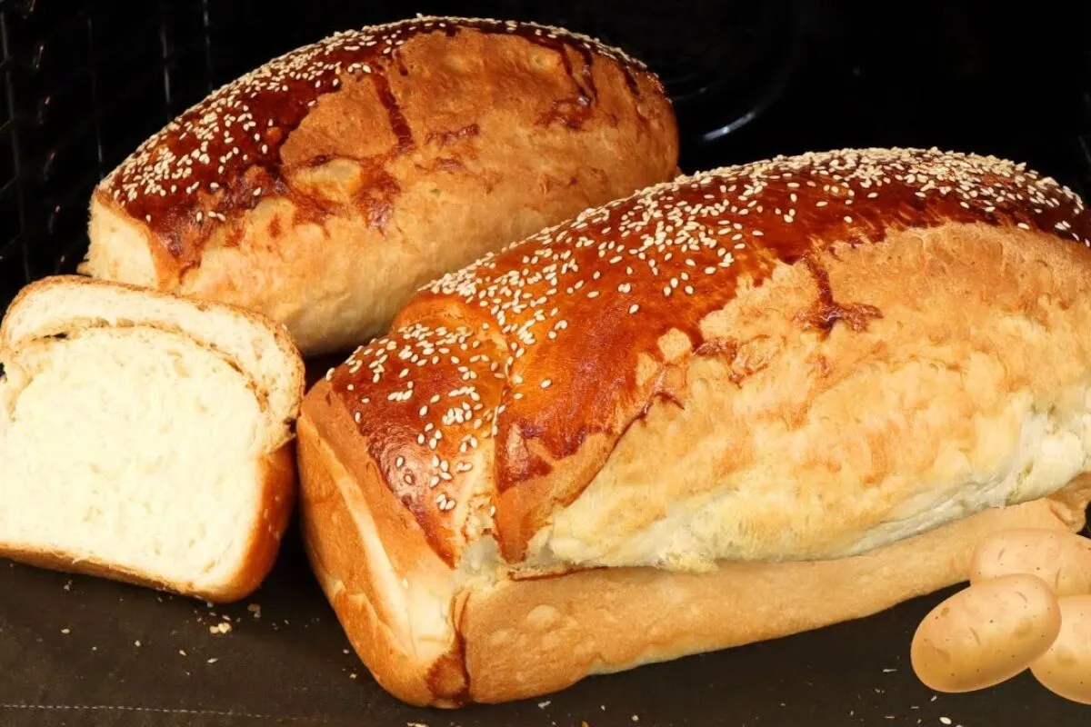 Pão caseiro de batata bem fofinho e econômico, ótimo para o café da manhã ou lanche
