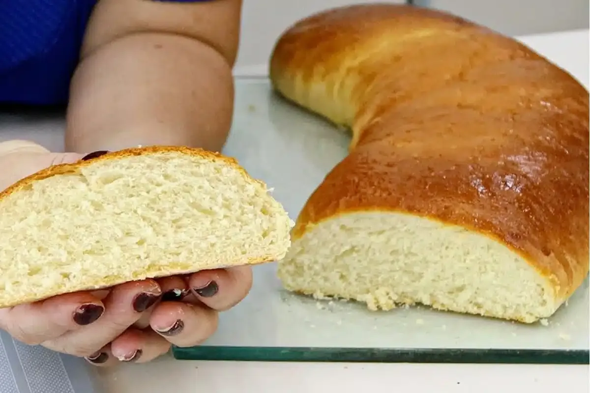 Pão caseiro delicioso e fofinho agora meu café da manhã tem pão a semana toda