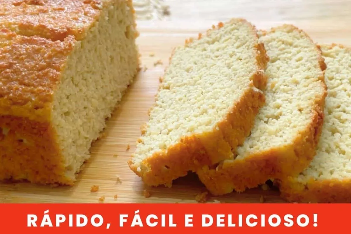 Pão caseiro sem glúten para o café da manhã: só 4 ingredientes e pronto em minutos