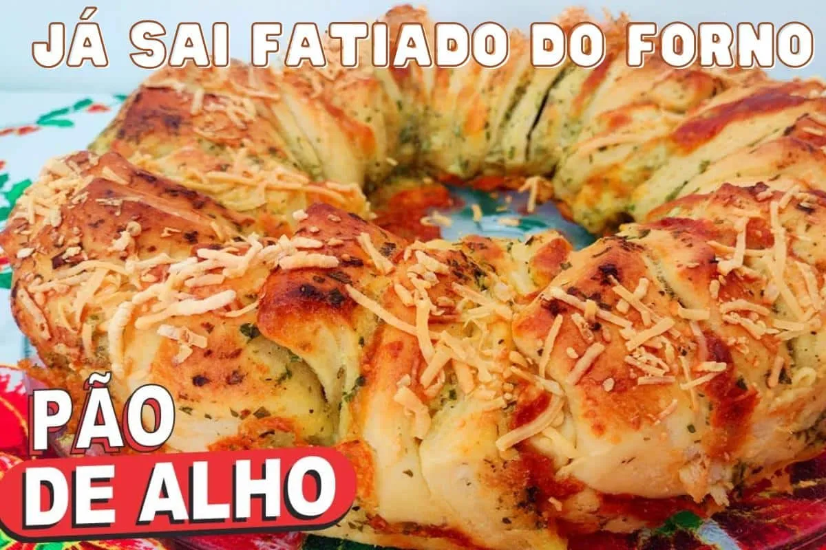 Pão de alho para o lanche: bem fofinho e já sai do forno fatiado
