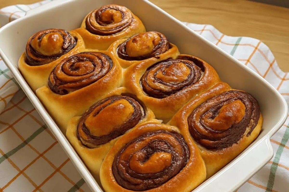 Pão de Nutella caseiro: fica muito fofinho e uma textura incrível