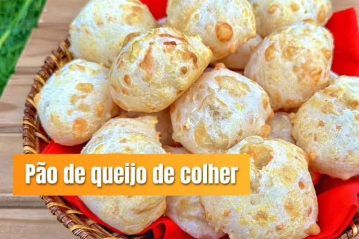 Pão de queijo de colher delicioso e que não murcha para você servir na café da tarde