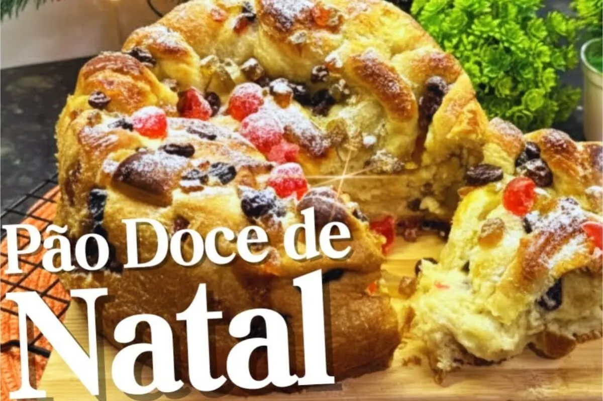 Pão doce recheado de Natal: fácil de fazer, fofinho e delicioso para o seu café de feriado