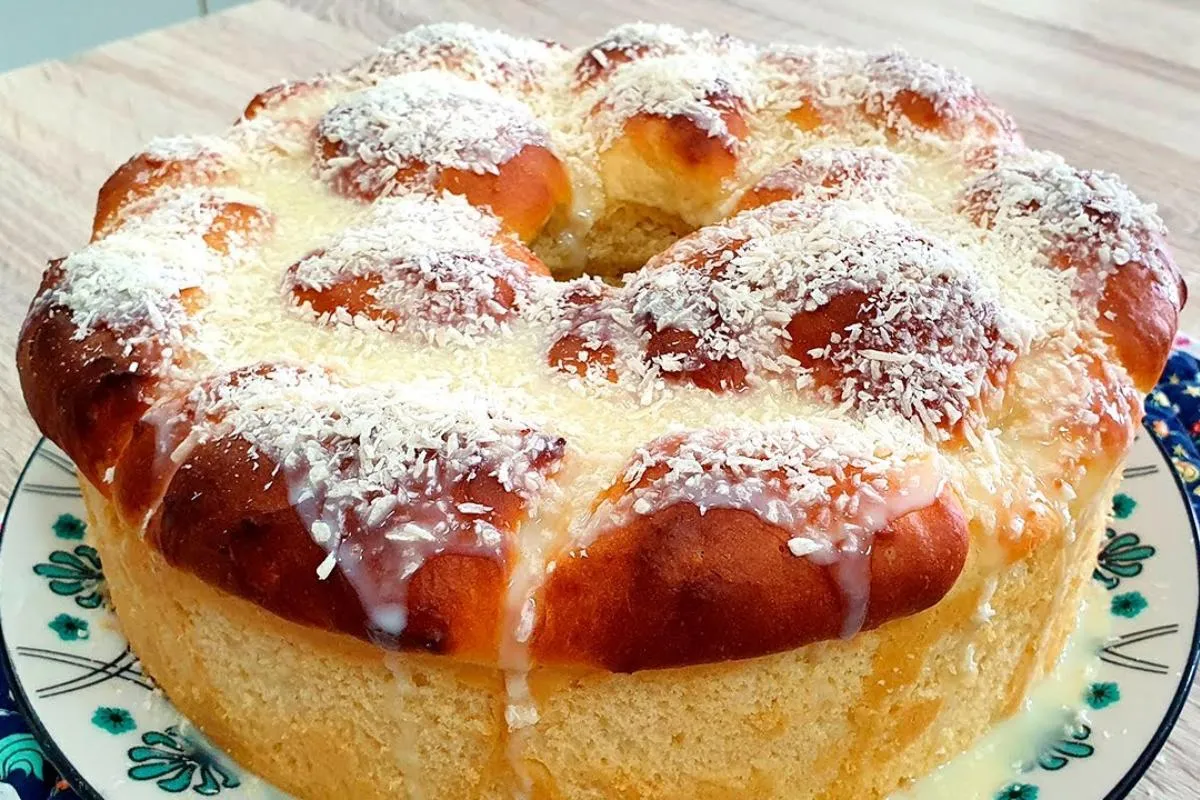 Pão doce sem sovar delicioso igual ao que você viu na vitrine da padaria