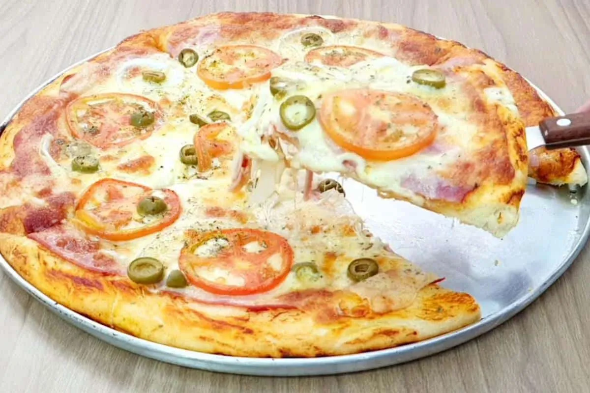 Parei de gastar na pizzaria depois que aprendi essa massa de pizza perfeita e deliciosa