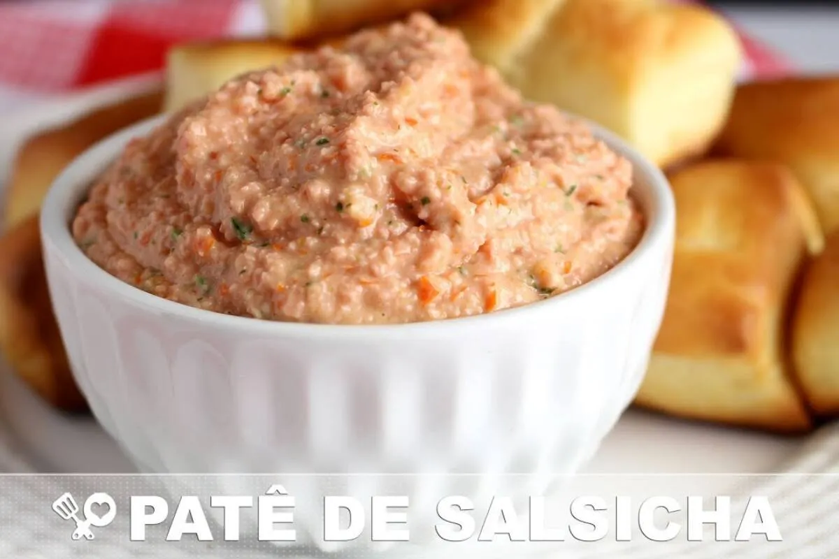 Patê de salsicha super fácil e cremoso para acompanhar seu lanche da tarde