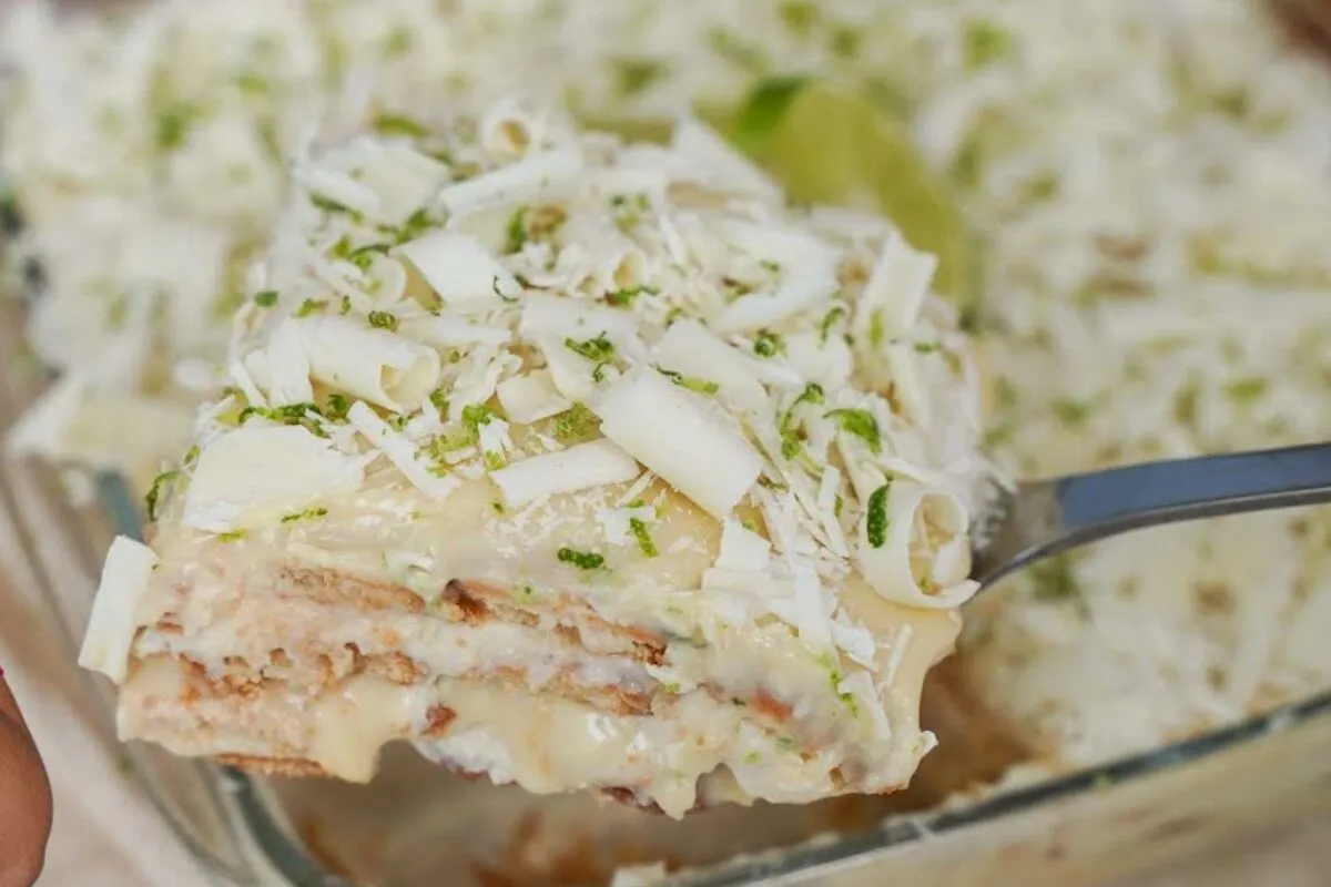 Pavê de limão, uma sobremesa cremosa e refrescante que todo mundo vai pedir a receita