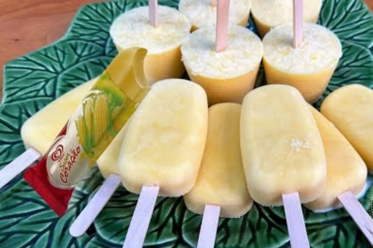 Picolé de milho verde caseiro: o picolé refrescante que fica cremoso igual ao tipo Kibon