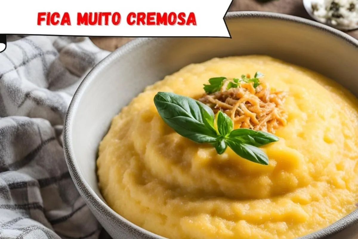 Polenta cremosa, aquela receita de vó que acompanha muito bem uma carne de panela