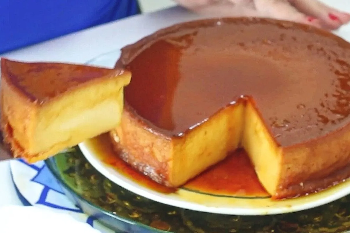 Pudim cremoso de restaurante: esse fica mais cremoso que o do restaurante