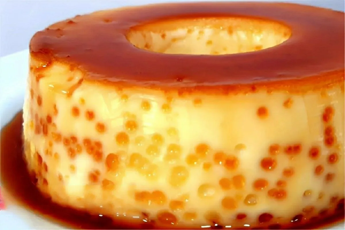 Pudim de 3 ingredientes sem leite condensado muito econômico cremoso e saboroso