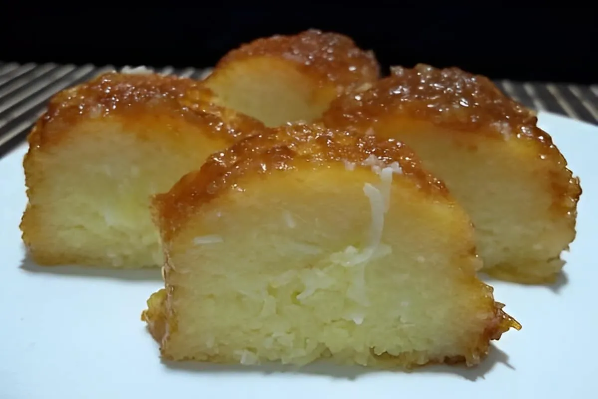 Pudim de aipim com coco cremoso e fácil de preparar receitinha de fazenda para fazer em casa