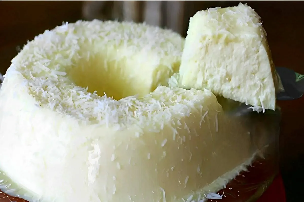 Pudim de coco simples e prático perfeito para a sua ceia ou almoço de natal