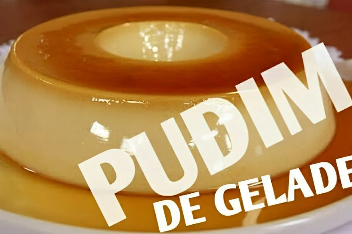 Pudim de geladeira fácil é só bater os ingredientes colocar na forma e levar pra gelar