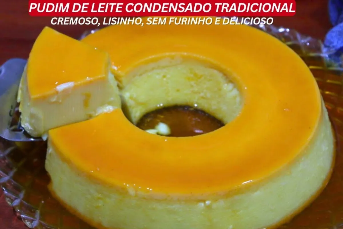 Pudim de leite condensado bem lisinho e cremoso, com uma calda perfeita, ideal para você fazer hoje mesmo