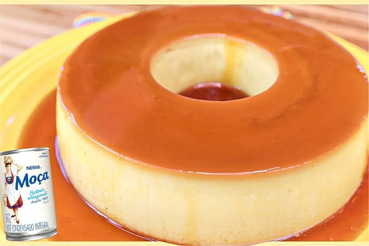 Pudim de leite moça sem furinhos e super cremoso a sobremesa que todo mundo ama