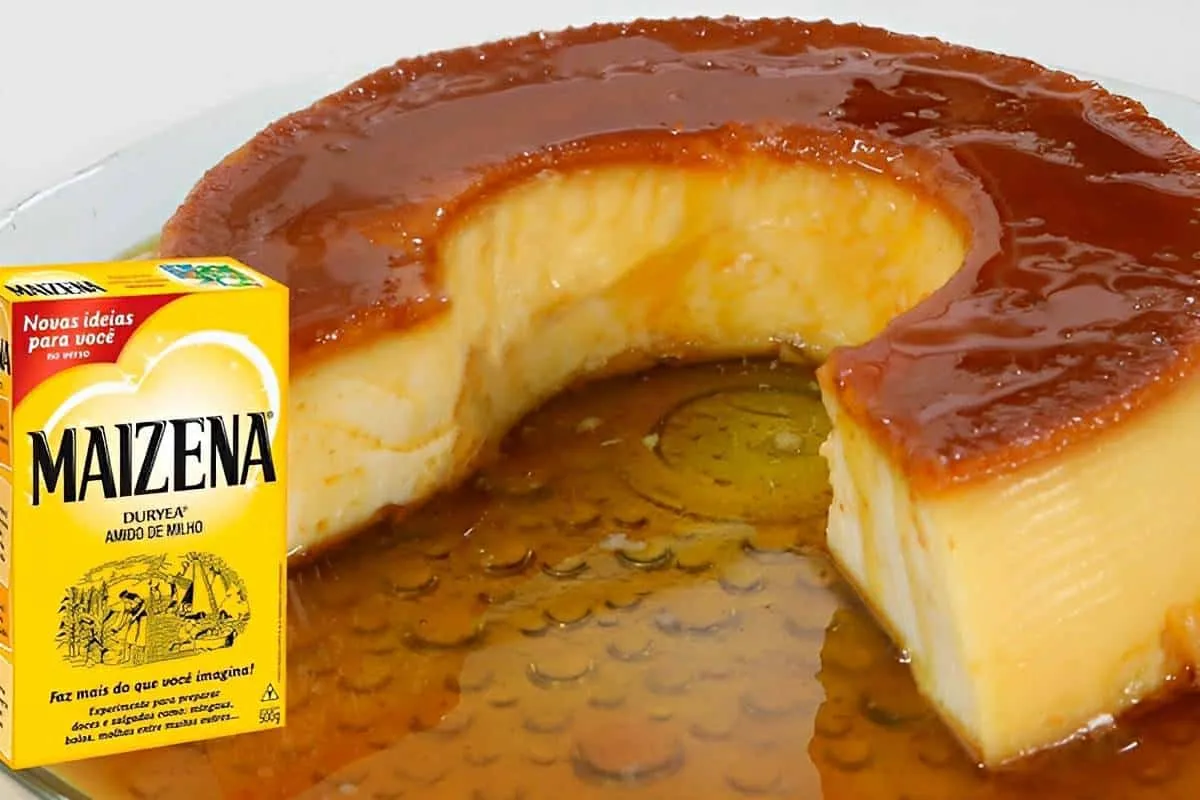 Pudim de maisena que não vai ao forno e não tem gelatina simples e prático de preparar