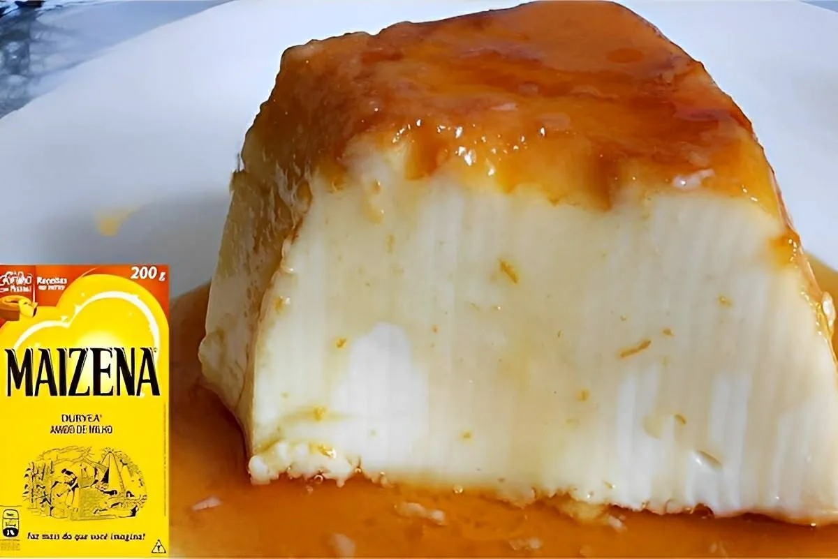 Pudim de maizena muito cremoso e fácil de fazer para o almoço de ano novo