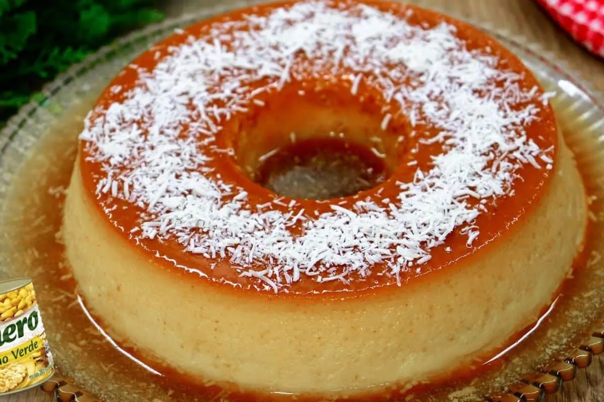 Pudim de milho com coco cremoso e delicioso: sobremesa fácil para o feriado de Natal