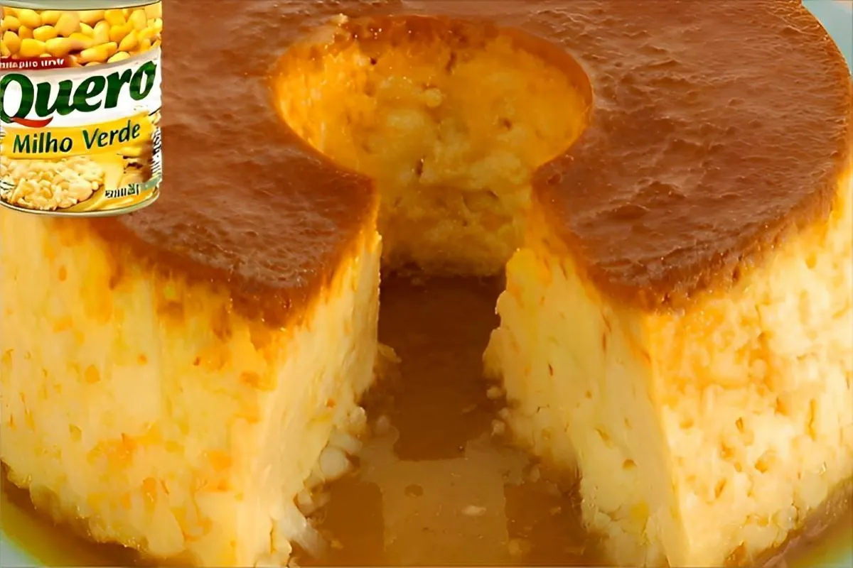 Pudim de milho de latinha uma sobremesa deliciosa com sabor de milho sua família vai amar