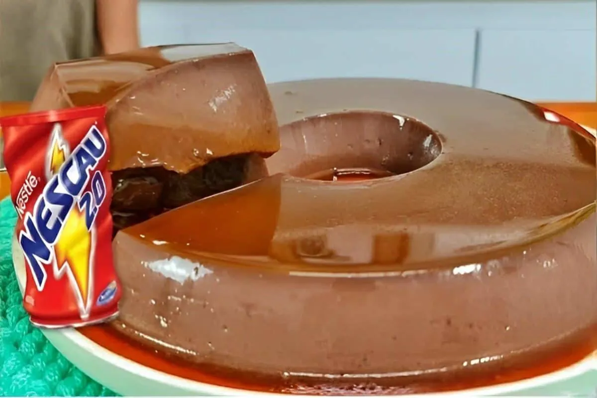 Pudim de Nescau de geladeira muito rápido prático e delicioso