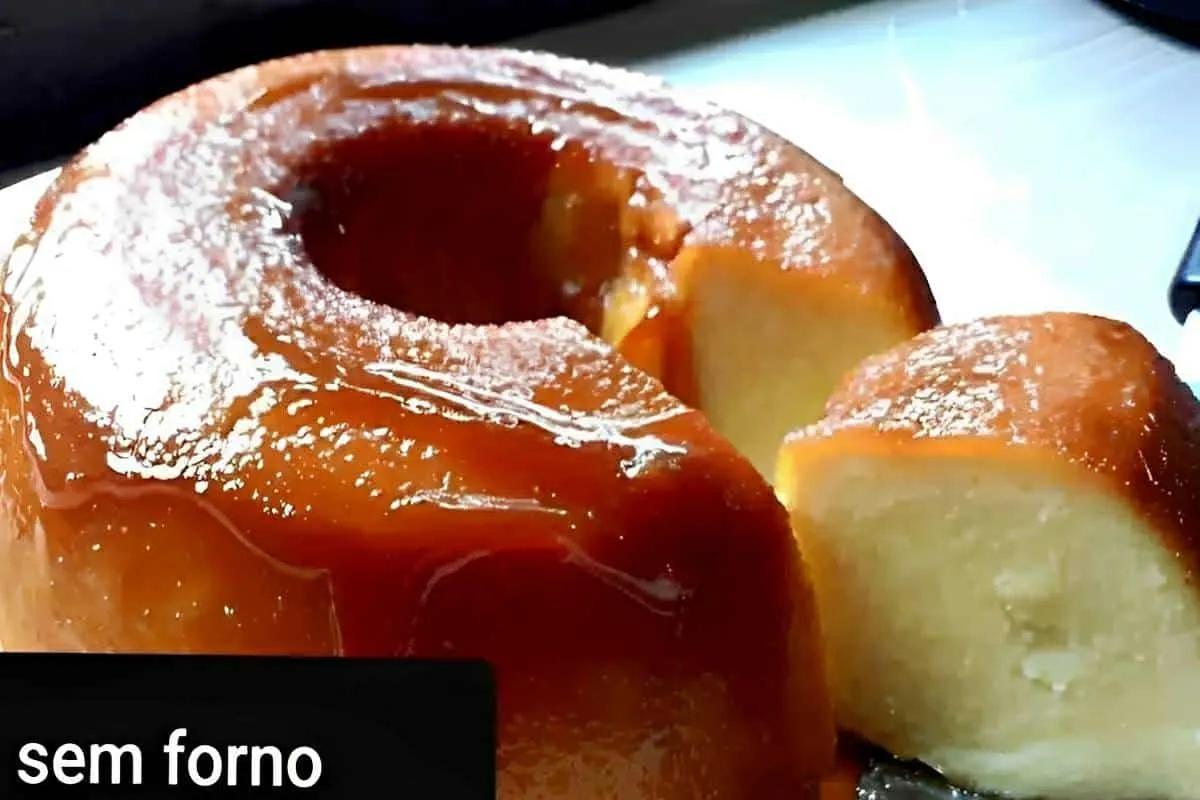Pudim de pão sem forno delicioso fácil de fazer e fica pronto rapidinho