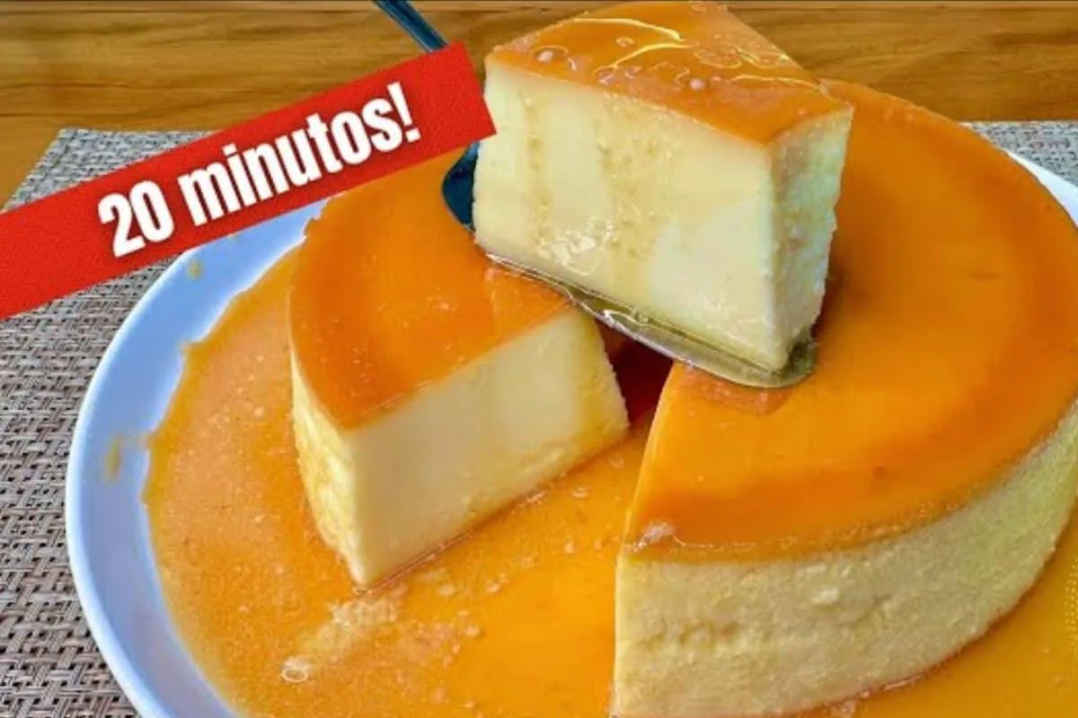 Pudim fácil e rápido: fica pronto em apenas 20 minutos e não desmancha quando desenforma
