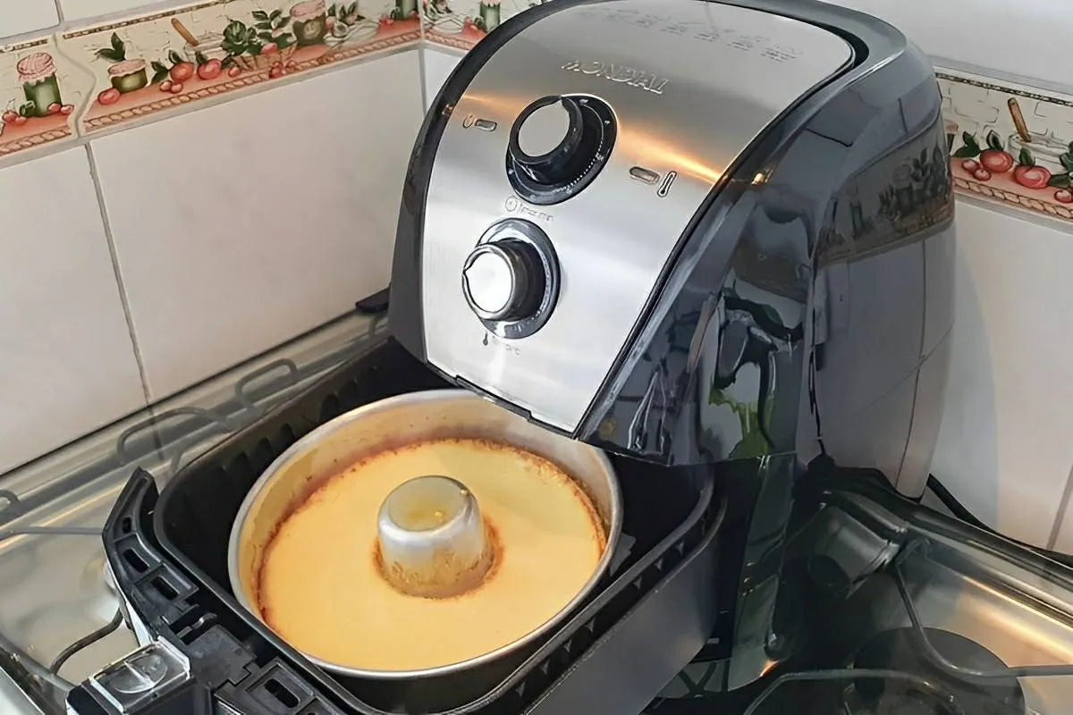 Pudim na AirFryer cremoso delicioso e ainda economiza o seu gás de cozinha
