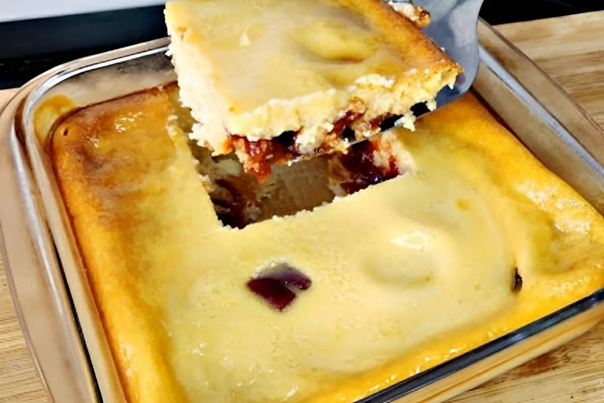 Pudim na travessa recheado com goiabada uma sobremesa diferente e deliciosa para seu fim de semana
