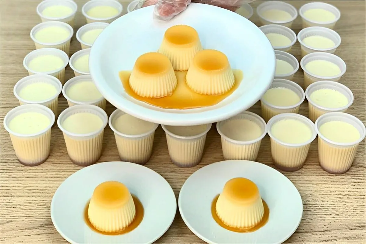 Pudim no copinho para fazer e vender essa receita rende muito e é um espetáculo