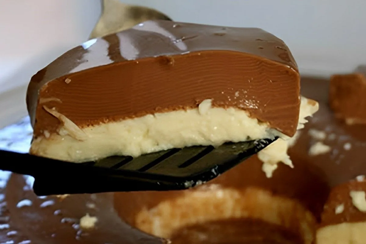 Pudim prestígio de chocolate com coco uma delícia simples e muito fácil de preparar