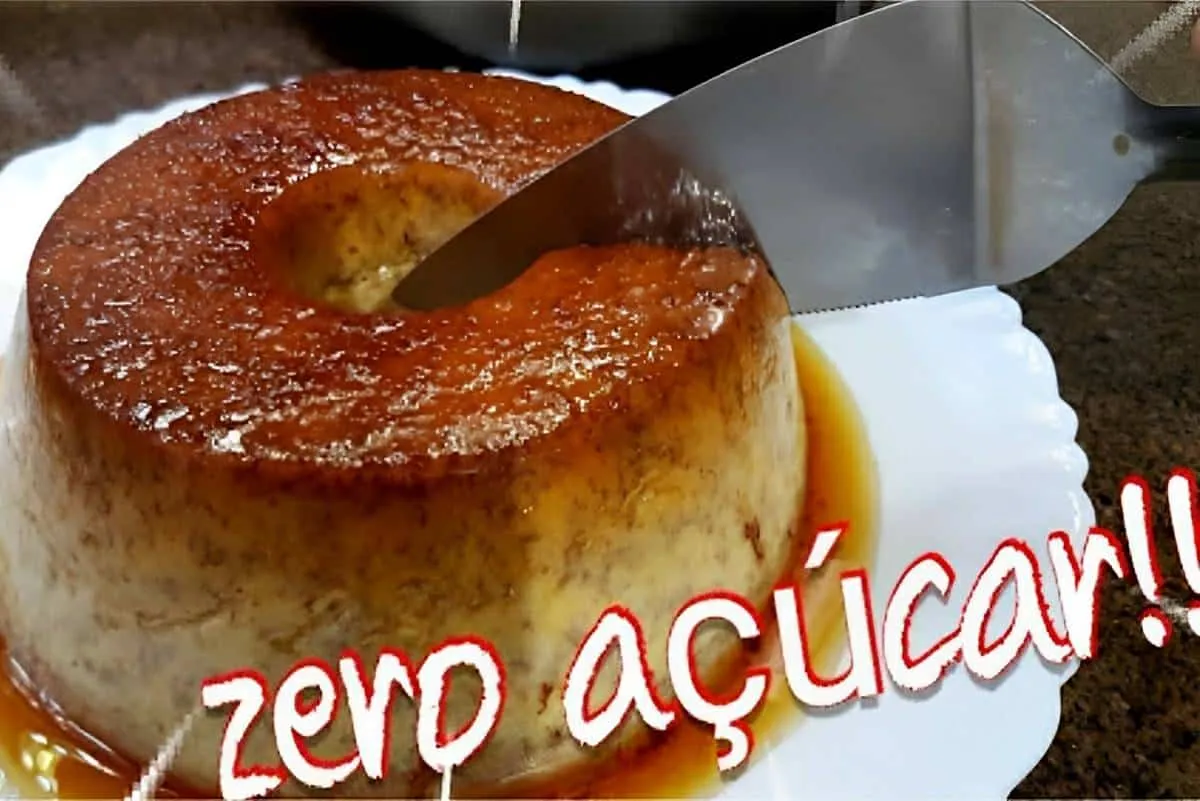 Pudim zero açúcar feito com apenas 3 ingredientes na panela de pressão é muito fácil